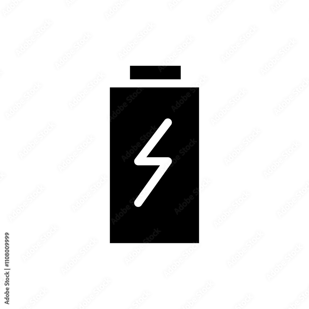 Poster battery icon web design in vector