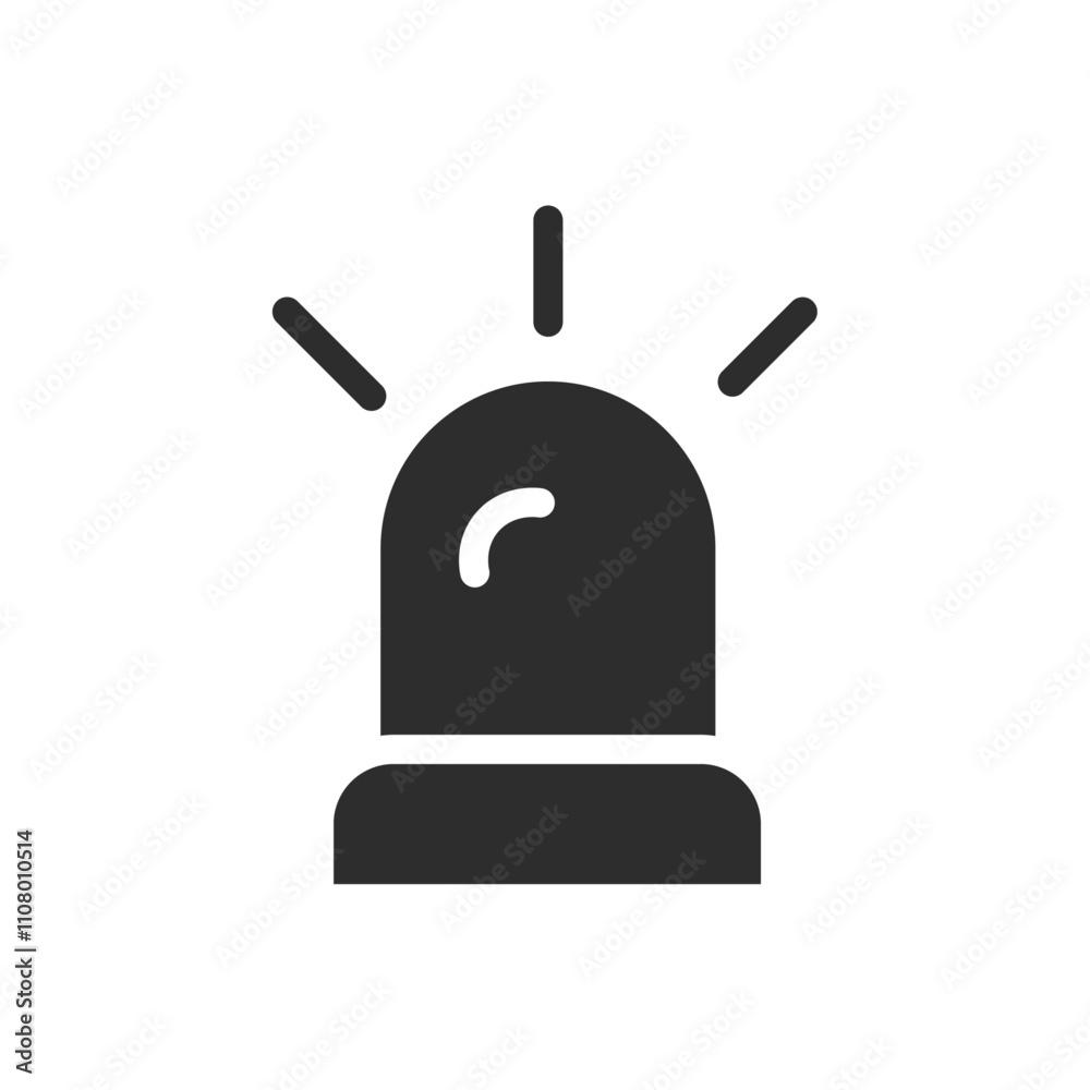 Poster Buzzer icon web design in vector