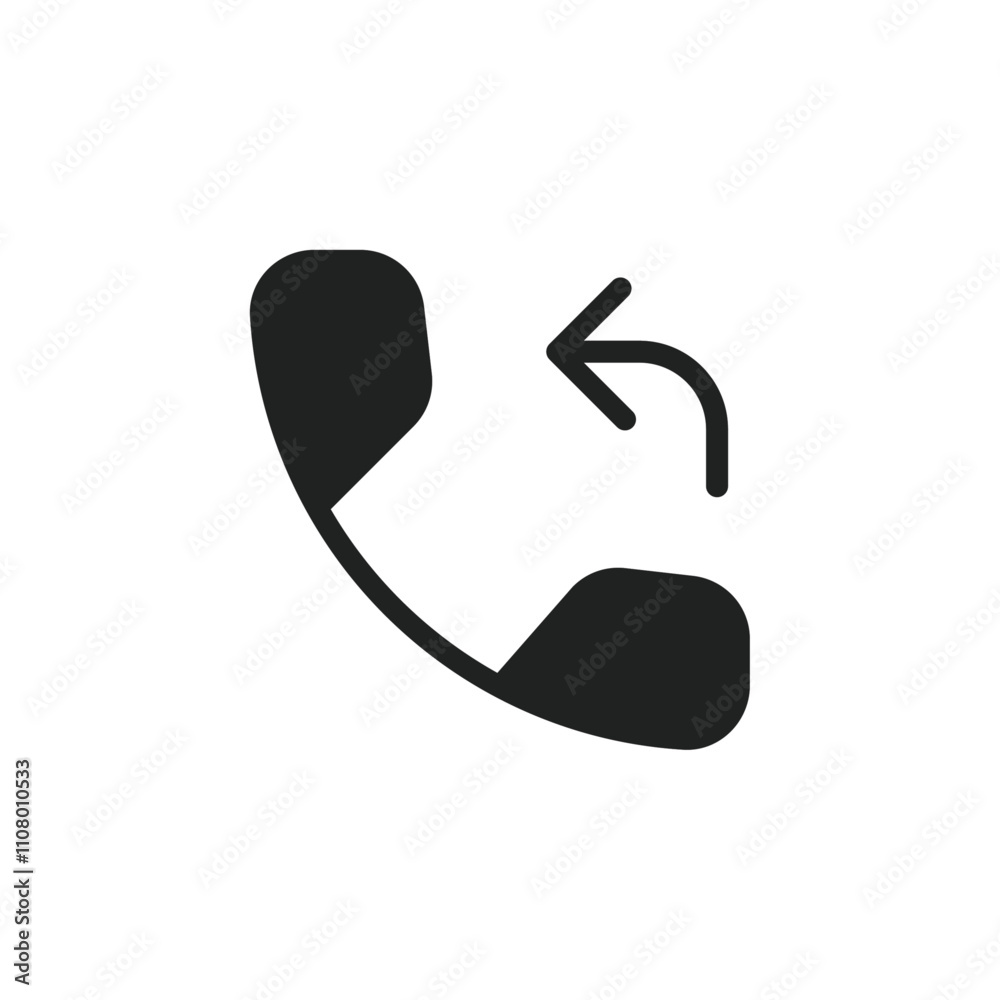 Poster call back icon web design in vector