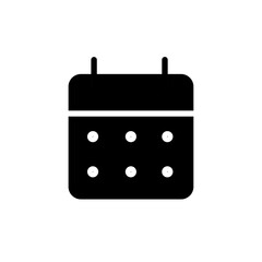 calendar icon web design in vector
