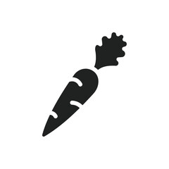 Carrot icon web design in vector