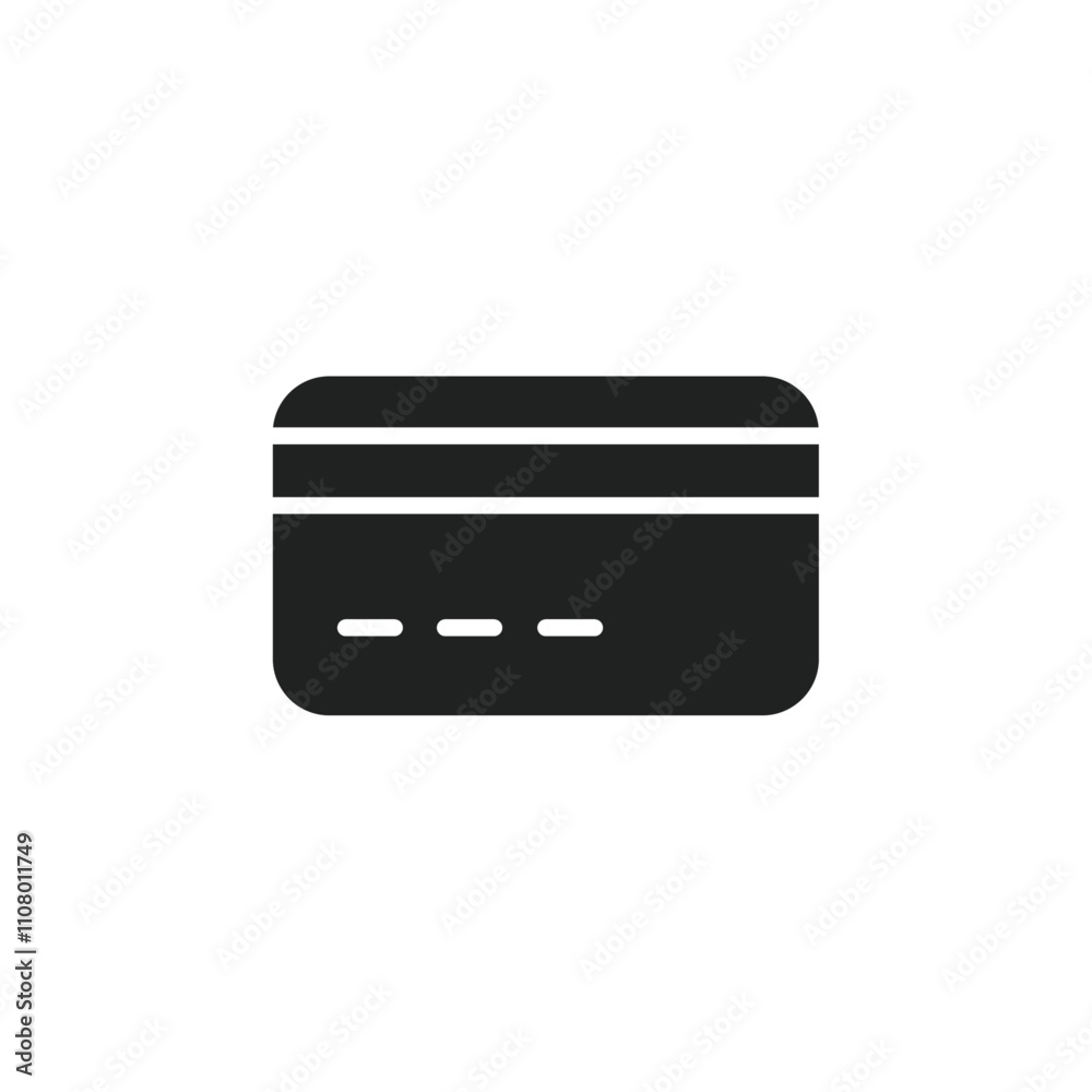 Poster Credit card icon web design in vector