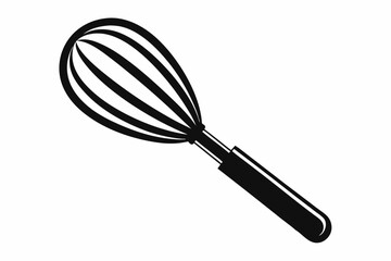 Whisk line art silhouette vector illustration
