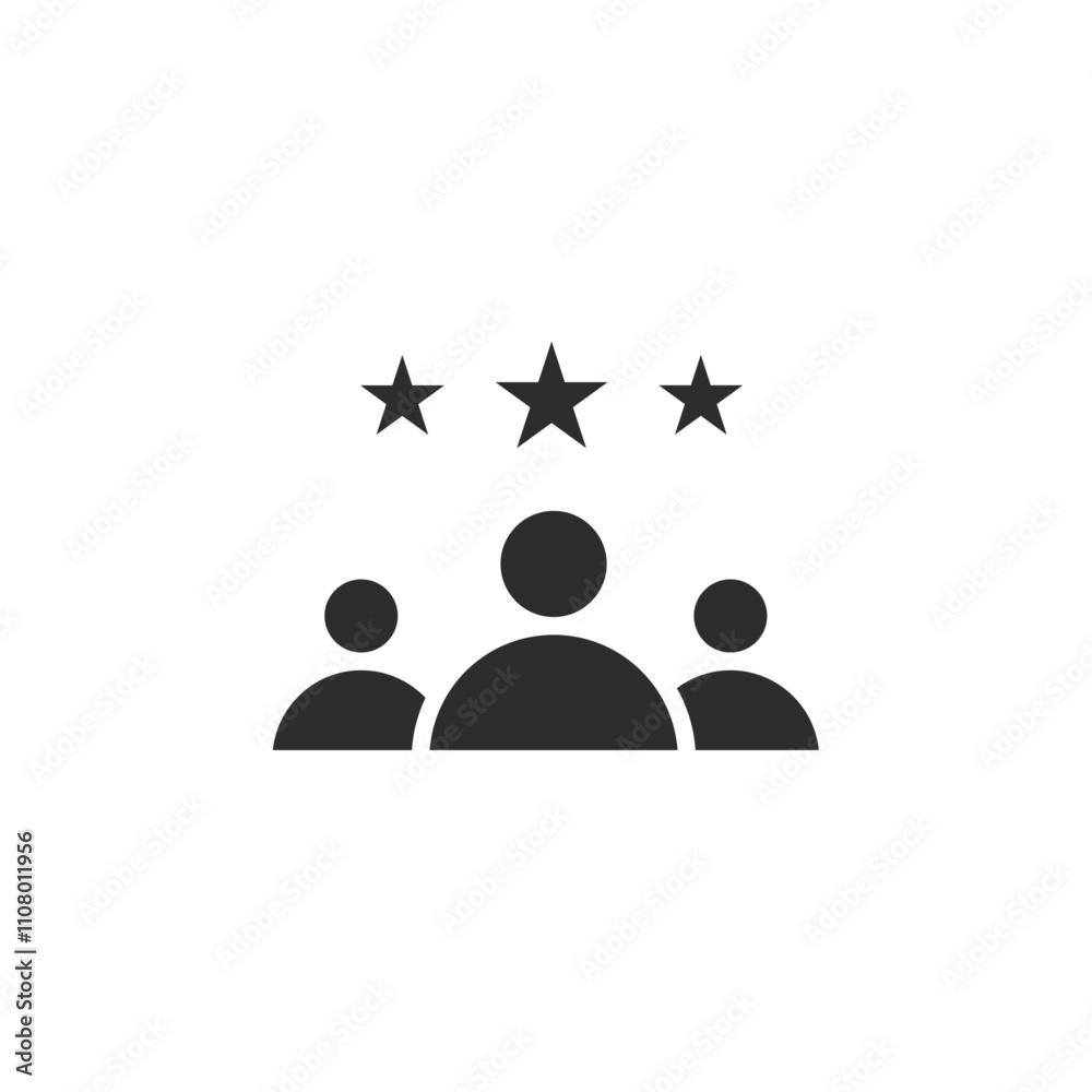 Aufkleber customer product rating icon web design in vector