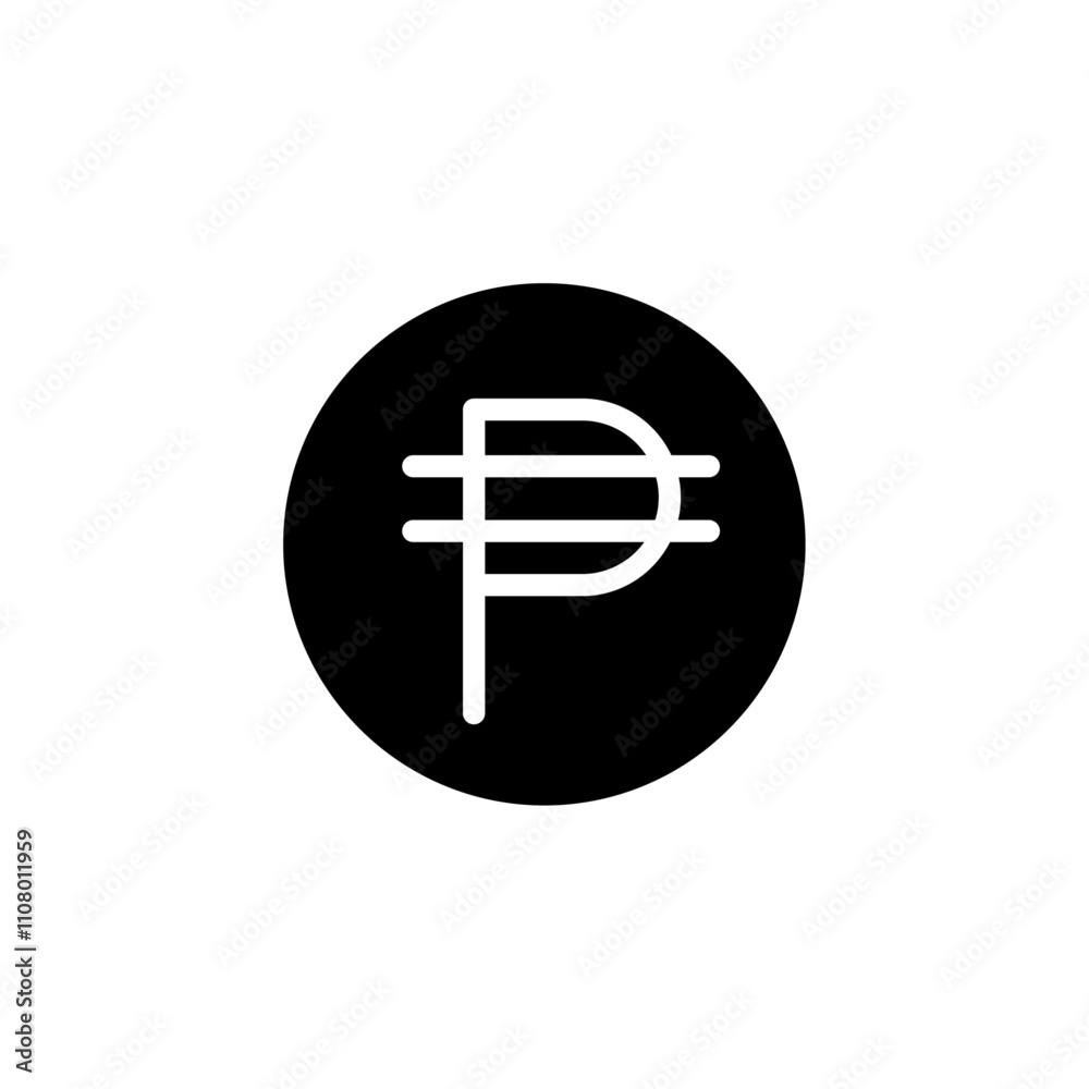 Aufkleber cuba peso icon web design in vector