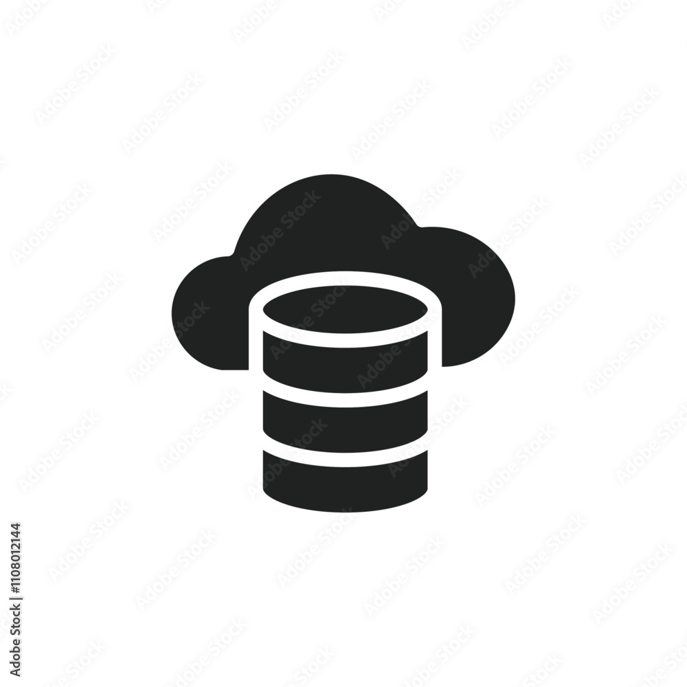 Poster Data storage icon web design in vector