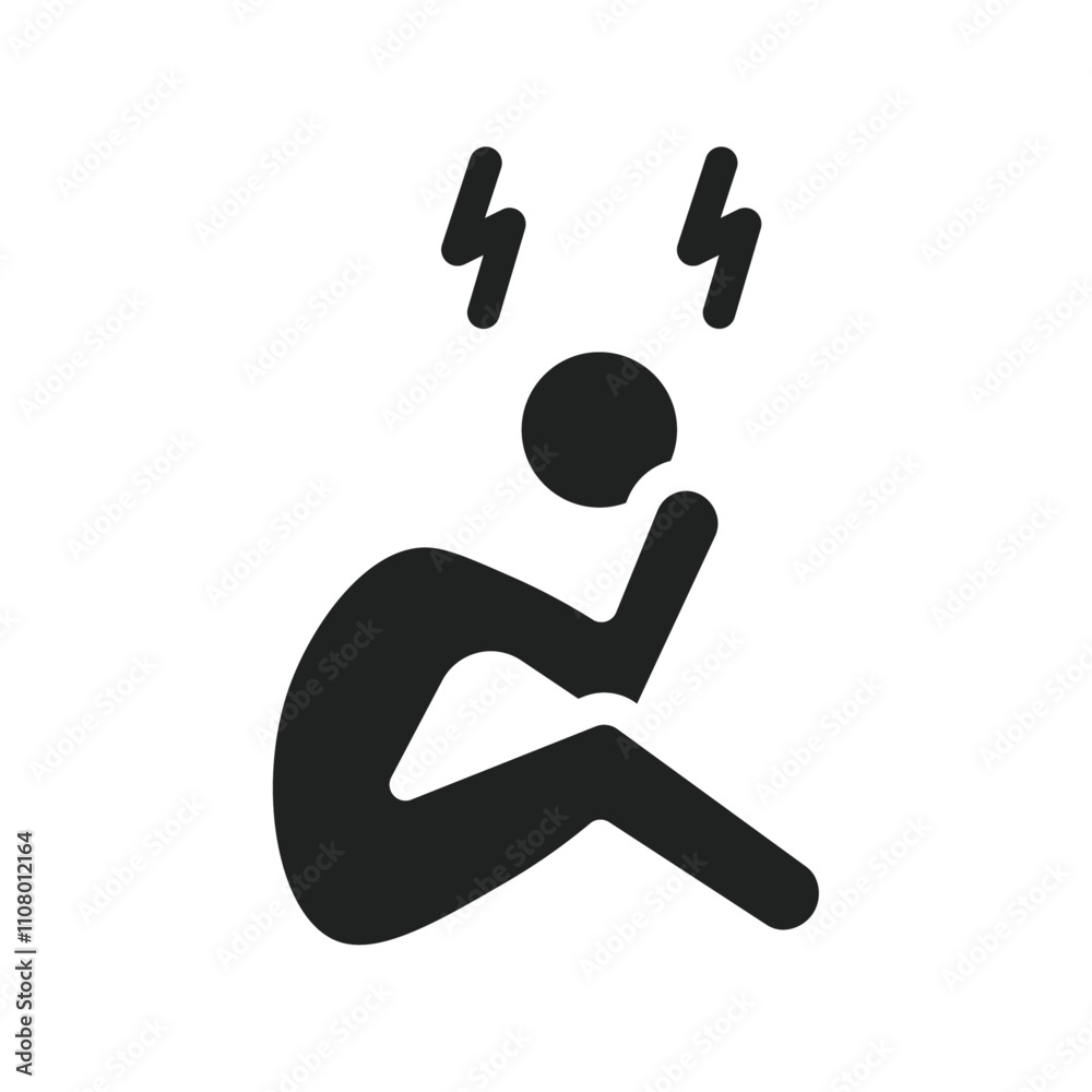 Poster Depression icon web design in vector