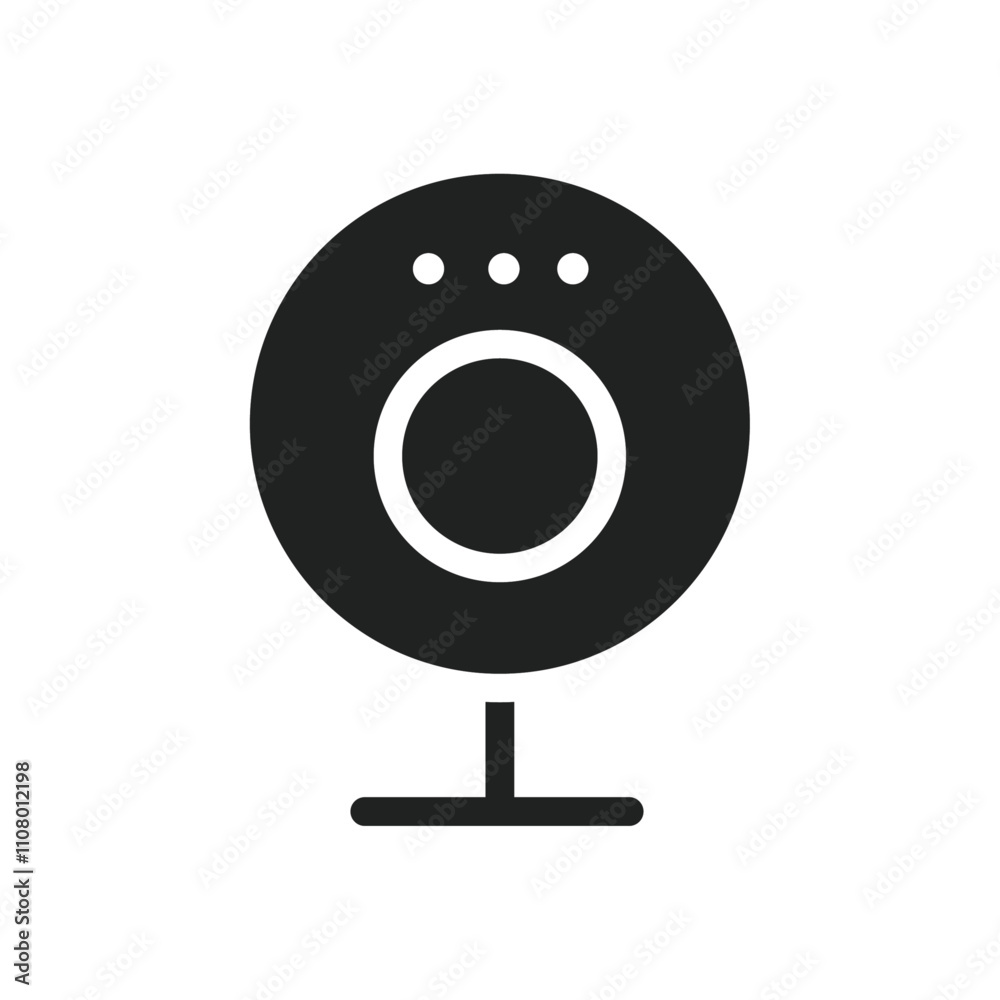 Poster Digital Webcam icon web design in vector