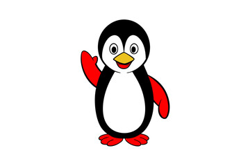 Obraz premium penguin cartoon isolated on white