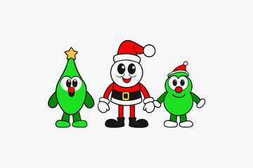 christmas elf and santa