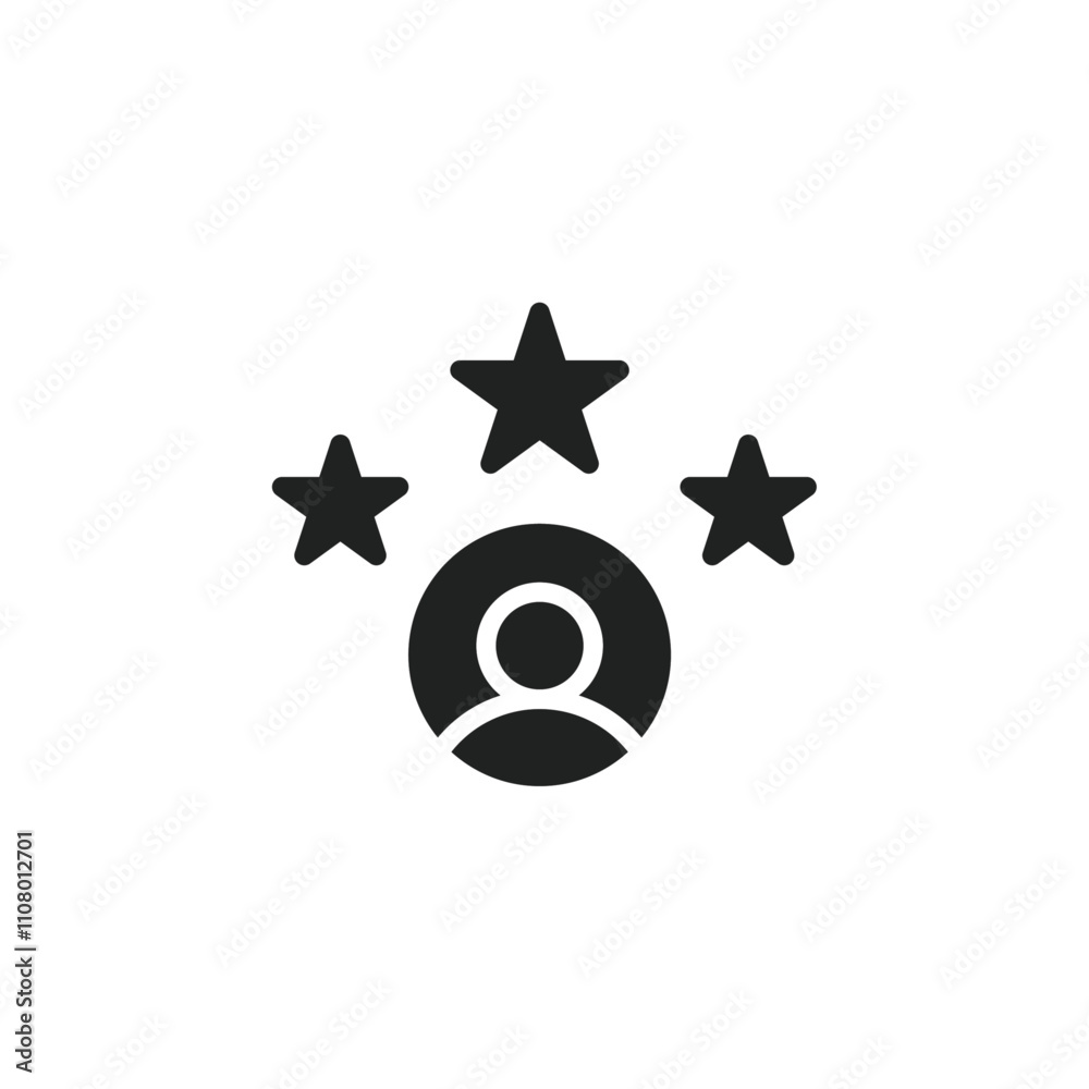Aufkleber experience icon web design in vector