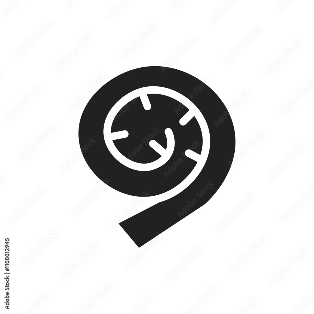 Poster fiddleheads icon web design in vector