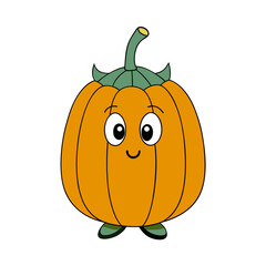 Obraz premium halloween pumpkin isolated on white background