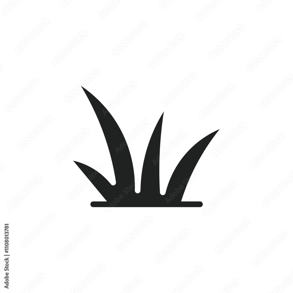 Poster grass icon web design in vector