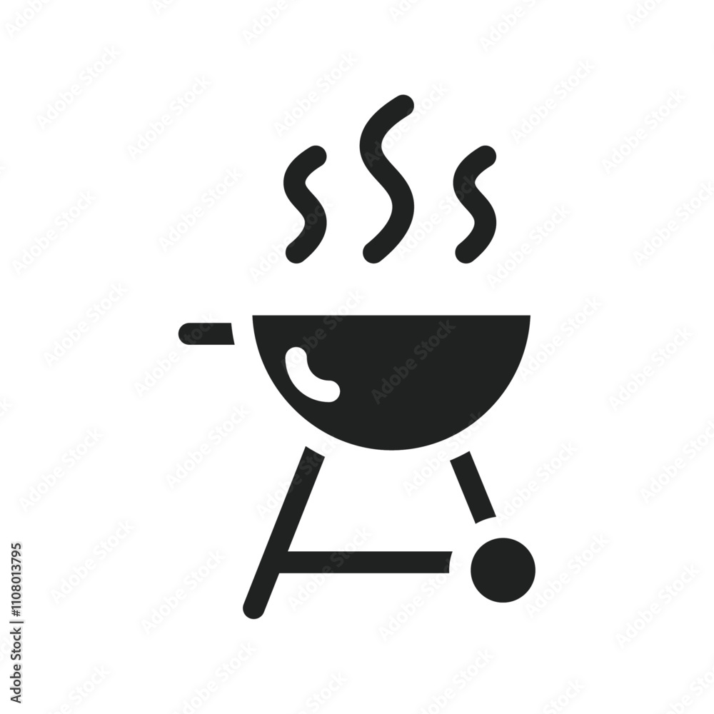 Poster grill icon web design in vector