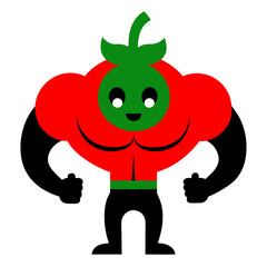 cartoon zombie with red horns