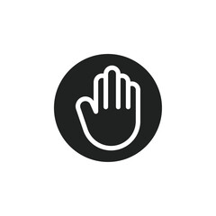 Obraz premium Hand icon web design in vector