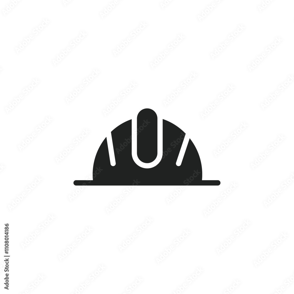 Poster helmet icon web design in vector