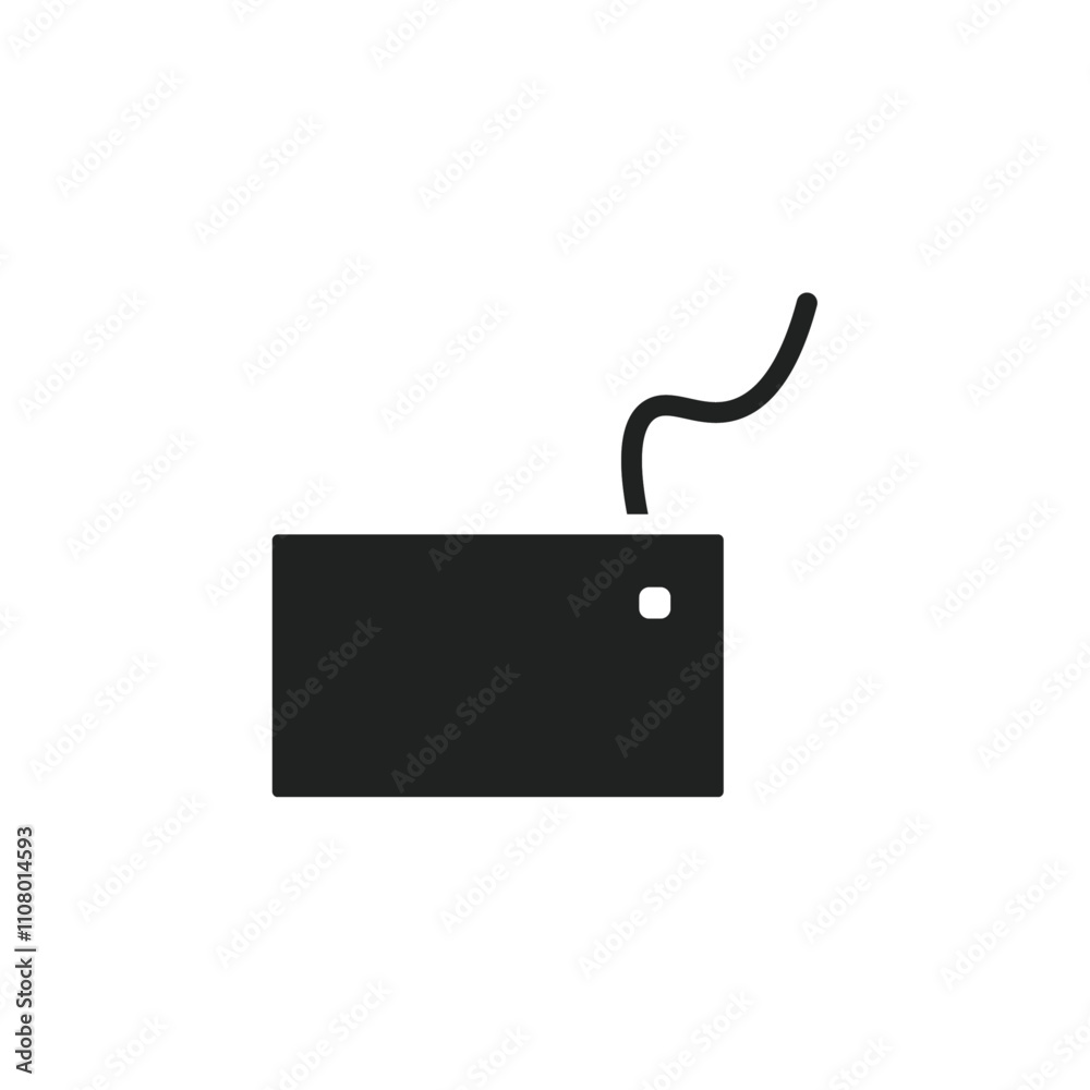 Poster keyboard icon web design in vector