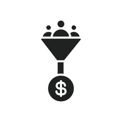 Fototapeta premium lead conversion icon web design in vector