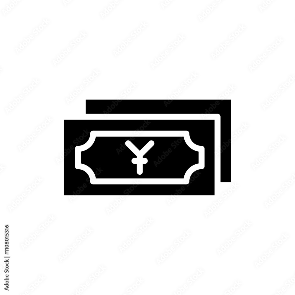 Poster Money icon web design in vector