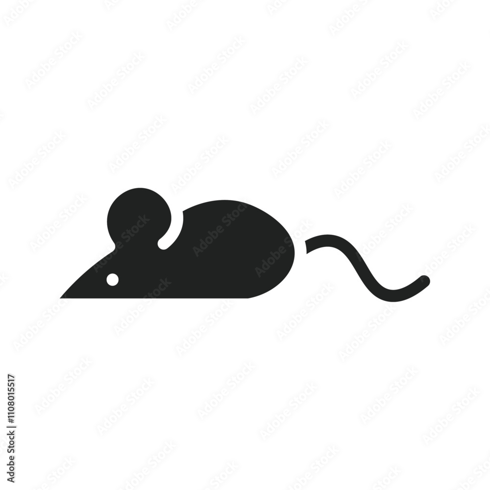 Poster mouse animal icon web design in vector
