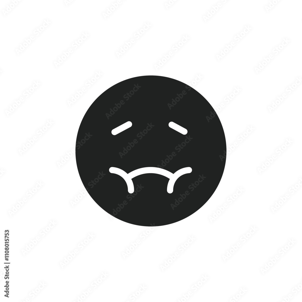Poster Nausea icon web design in vector