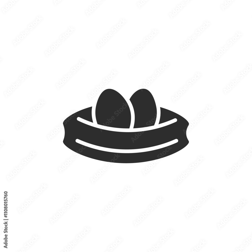 Poster Nest icon web design in vector