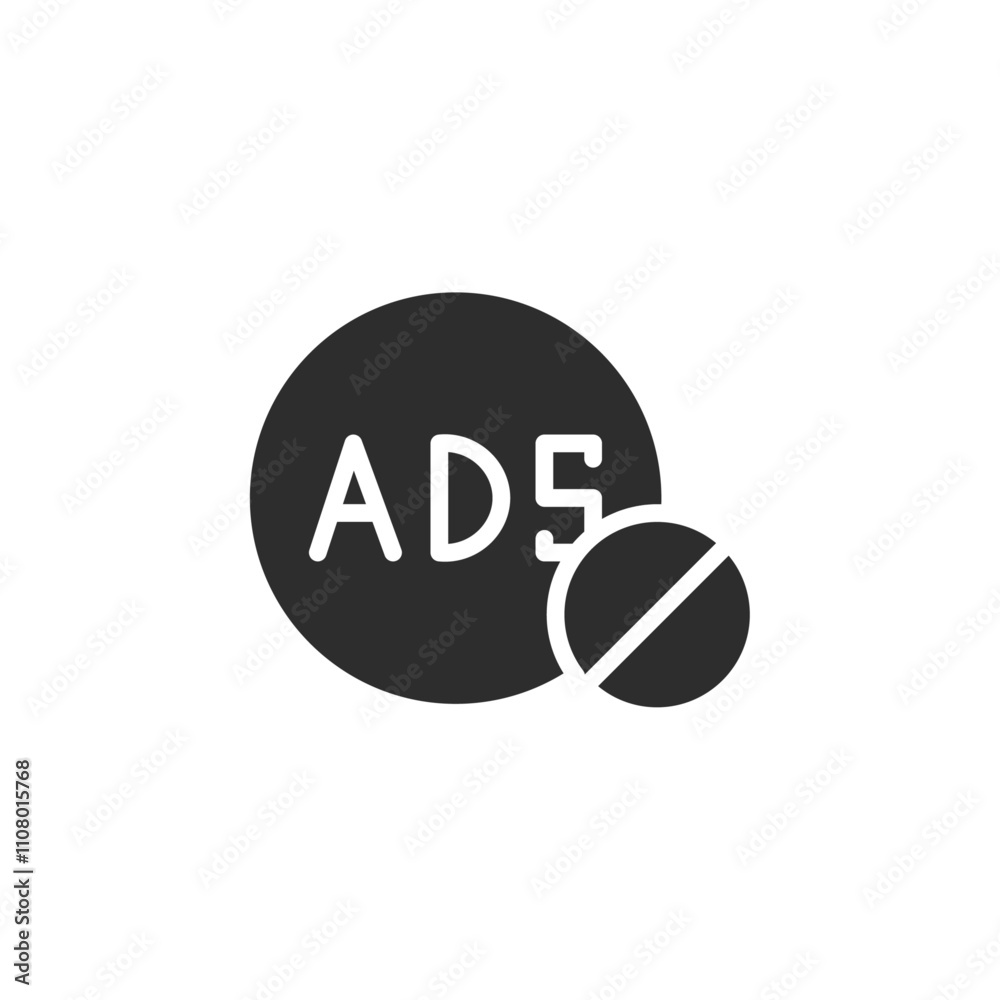 Poster No ads icon web design in vector