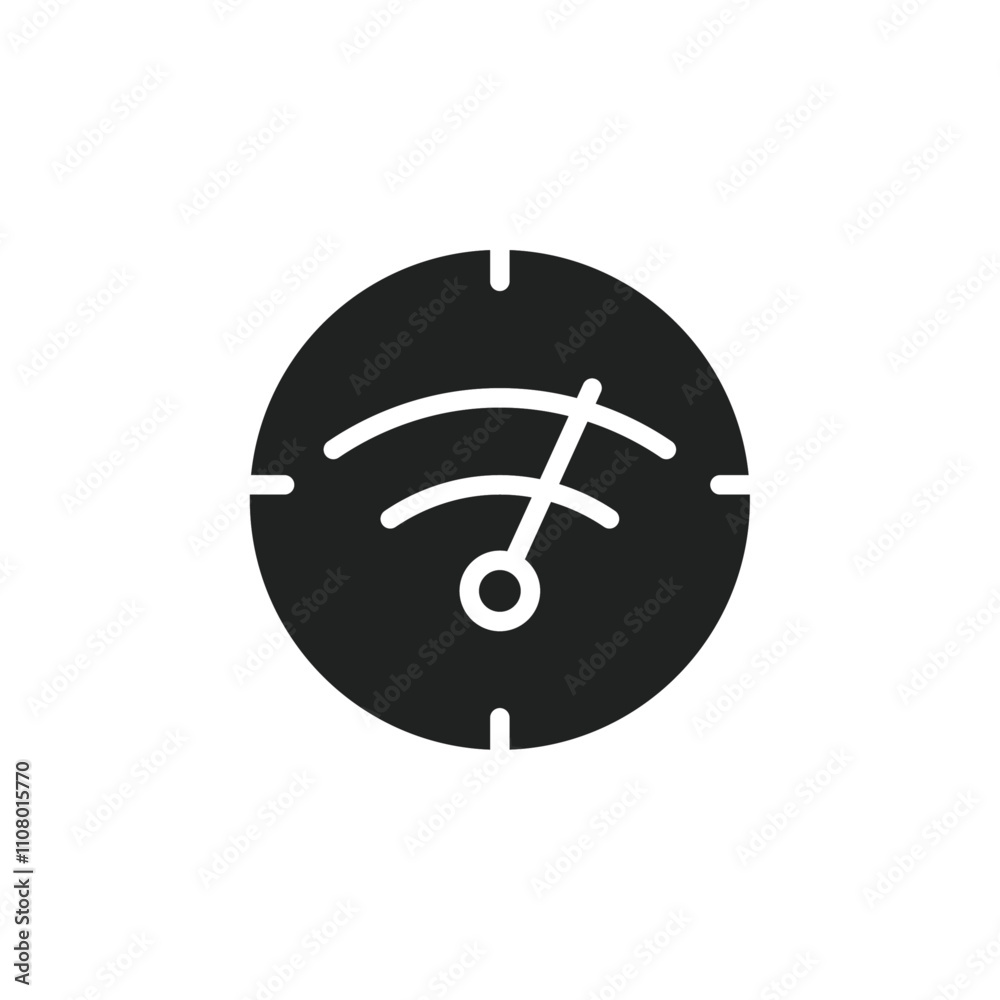 Poster network speed test icon web design in vector