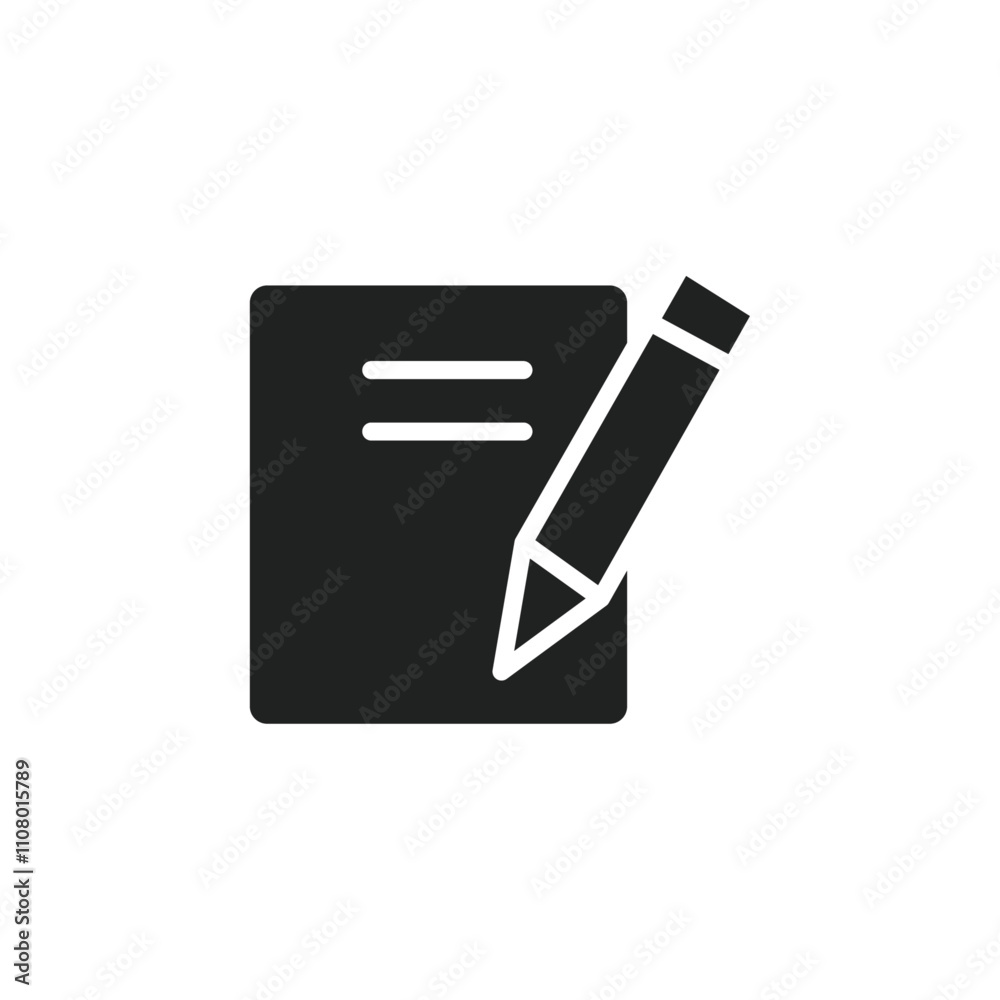 Poster Note icon web design in vector