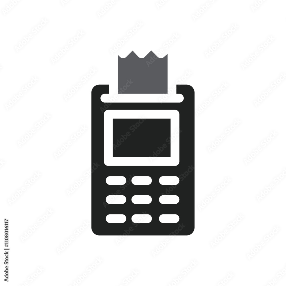 Poster Payment terminal icon web design in vector