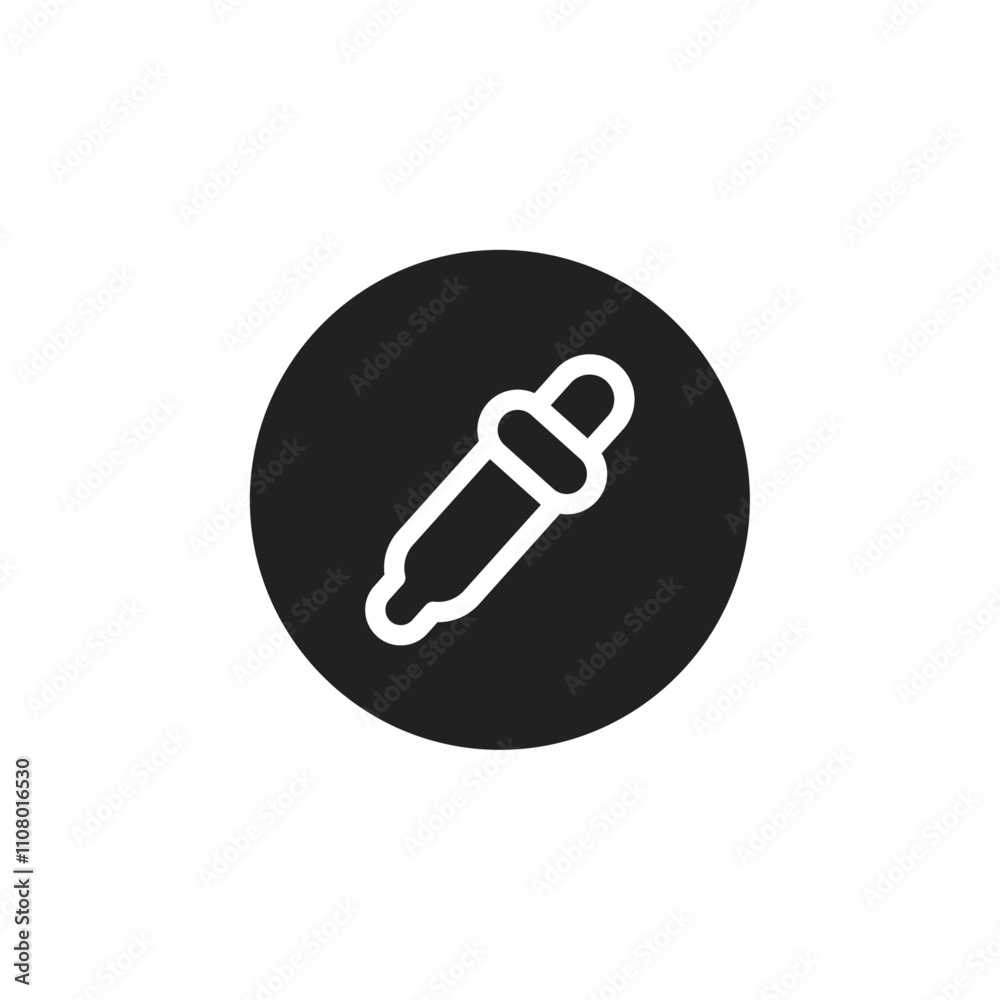 Poster pipette icon web design in vector
