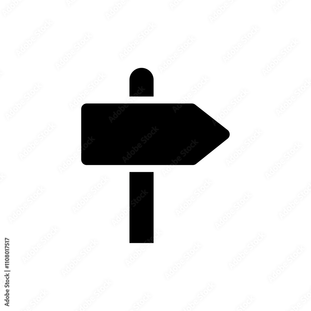 Aufkleber signpost icon web design in vector
