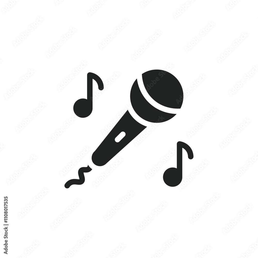 Poster sing icon web design in vector