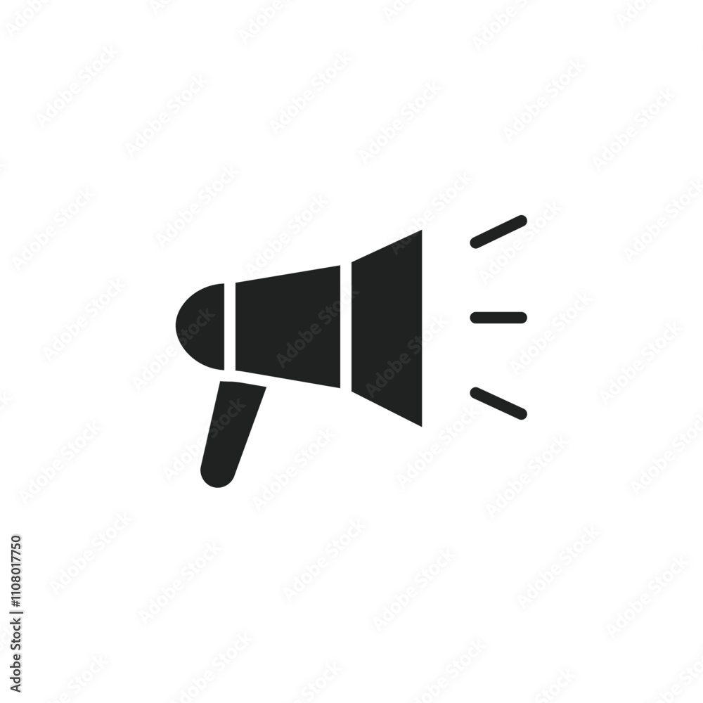 Poster speaker icon web design in vector