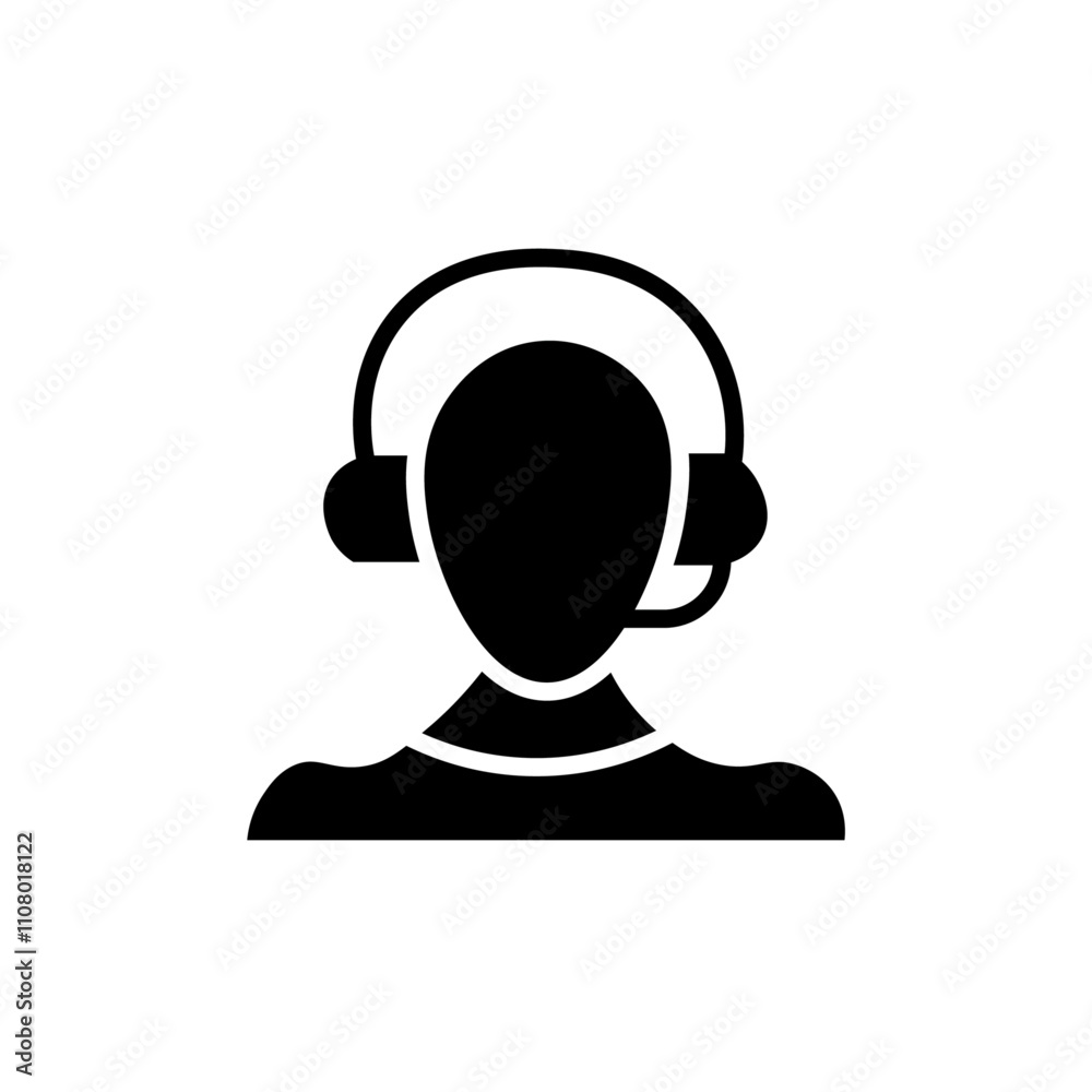 Poster Support call service icon web design in vector