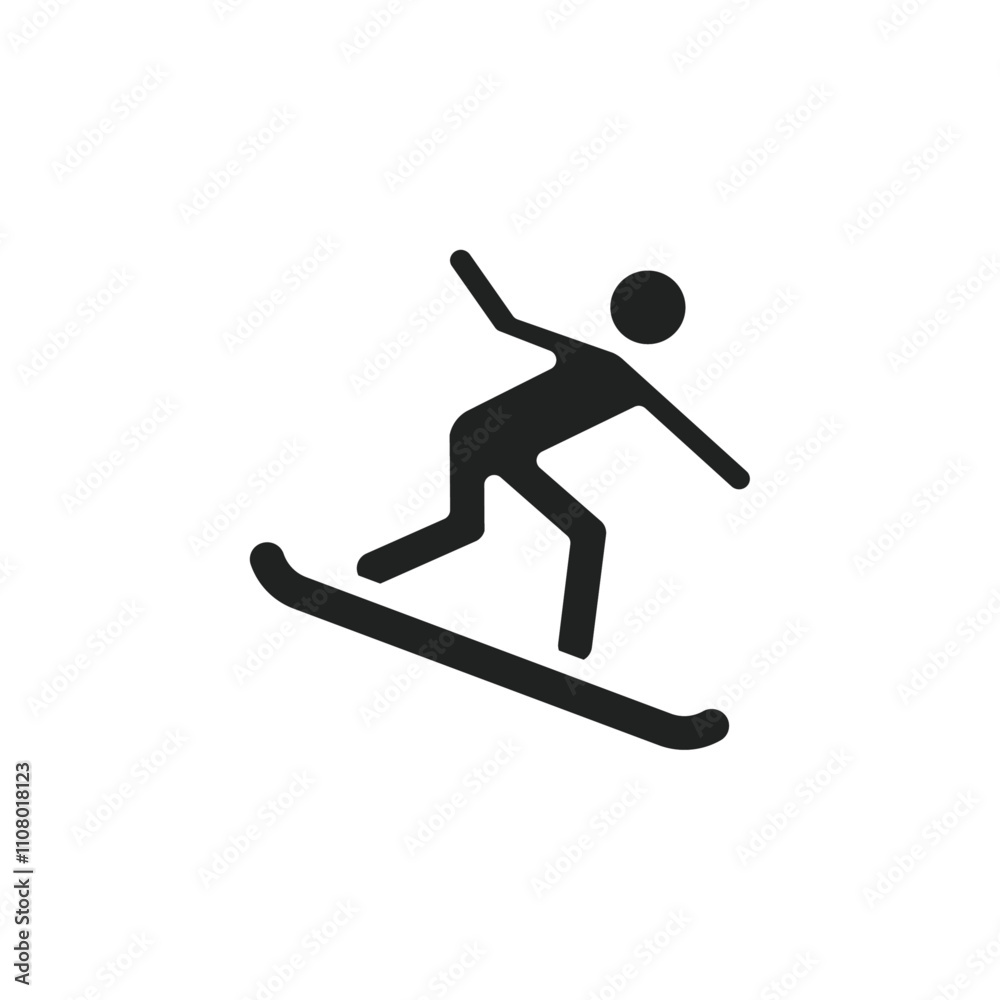 Poster surfing icon web design in vector