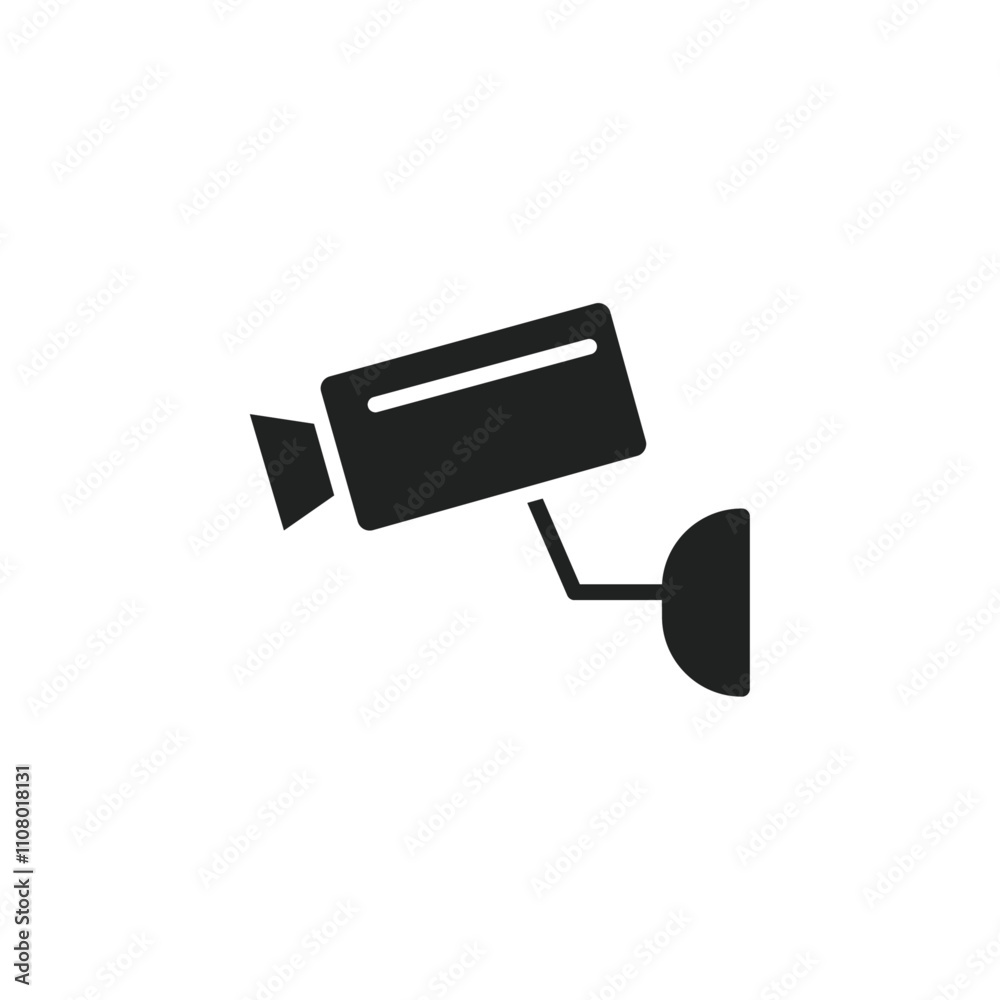 Poster surveillance icon web design in vector
