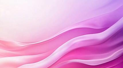 Fototapeta premium A beautiful blend of soft pink and white waves, creating a serene and calming abstract background for various designs.