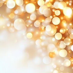 Obraz premium A dazzling abstract background featuring golden bokeh lights, perfect for festive themes or elegant designs.