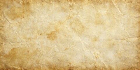 Obraz premium Wrinkled Aged Parchment Texture Beige, Brown Tones, Vintage Concept, Old Paper Background, Grunge Style texture, background
