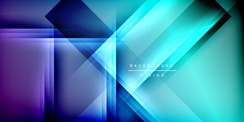 Fototapeta premium Expressive poster with shadow lines. Features technology, minimalist, and business themes, bright vibrant color schemes