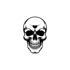 Skull silhouette vector design, Skeleton silhouettes, Old School Skull silhouette, human skull black silhouette, Skull and Crossbones Tattoo Design, Traditional Skull design, Minimal Skull Vector