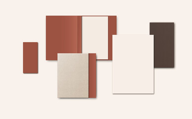 Earthy Tones: Minimalist Stationery Set