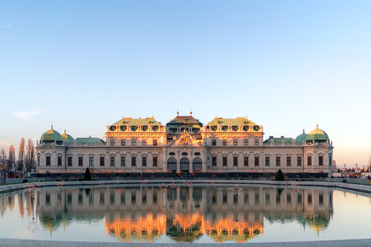 Belvedere Palace, Vienna, christmas market