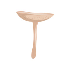 Mushroom on a white background vector illustration.