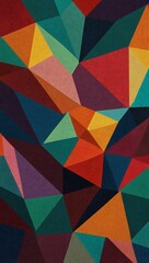 Fototapeta premium Multicolored geometric polygonal abstract design.