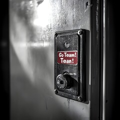 Classic School Locker Door with Go Team Sticker