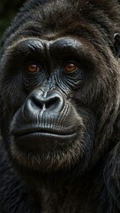 Obraz premium NFT portrait of a majestic gorilla.